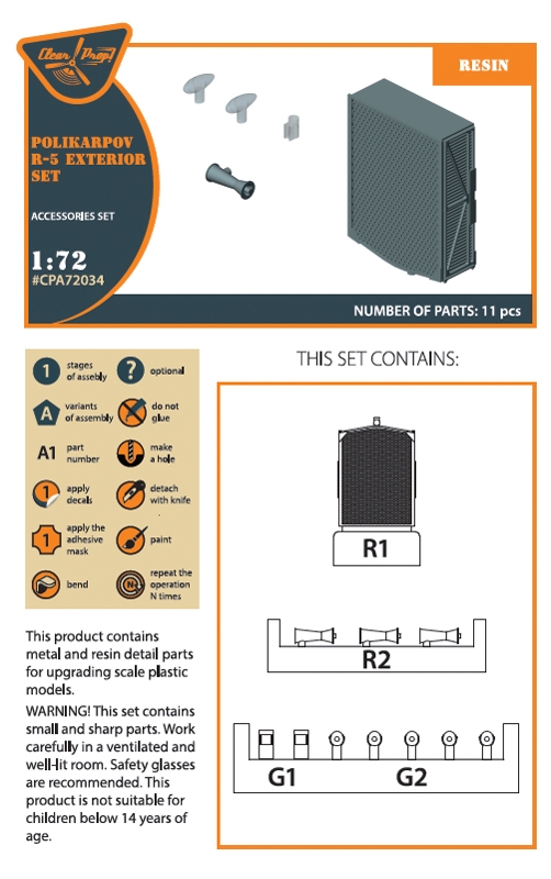 CPA72034 Конверсионный набор Р-5 Поликарпов