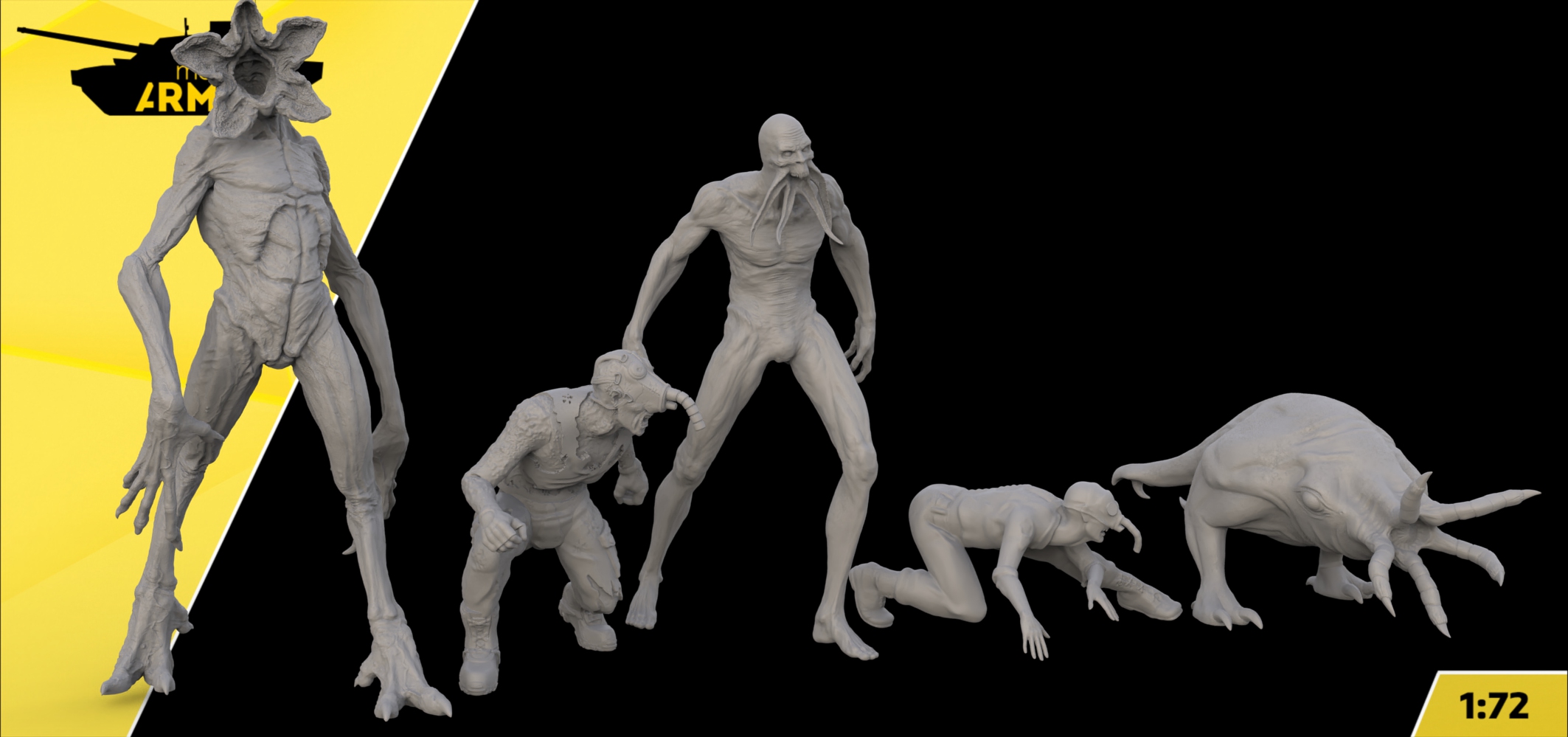 AM72455 Фигуры Монстров 5 шт. Arma Models