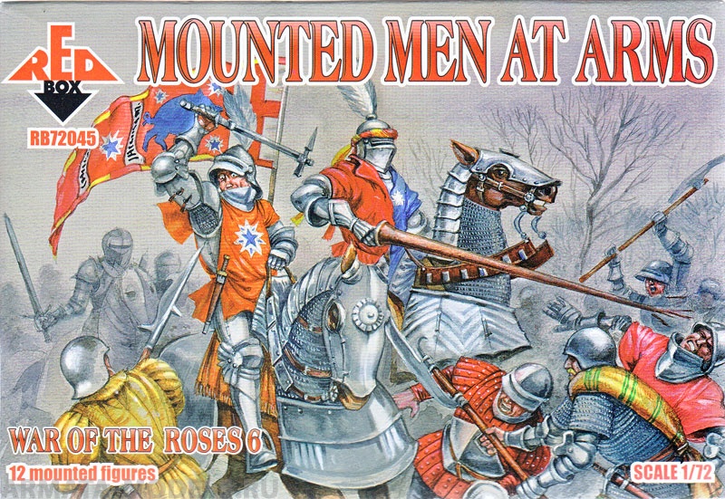 RB72045 Фигуры War of the Roses 6. Mounted Men at Arms Red Box
