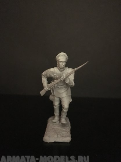 5105ТБ Рядовой Корниловских ударных полков бегущий в атаку Три Богатыря