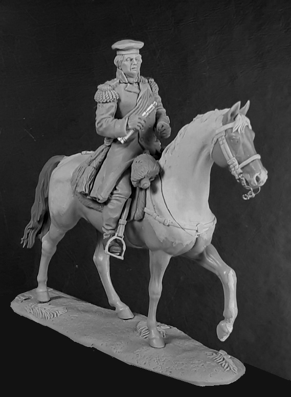 CHM-54311(M). Генерал-фельдмаршал, князь М.И. Голенищев-Кутузов, Россия 1812 г. Материал - белый металл. Chronos Miniatures