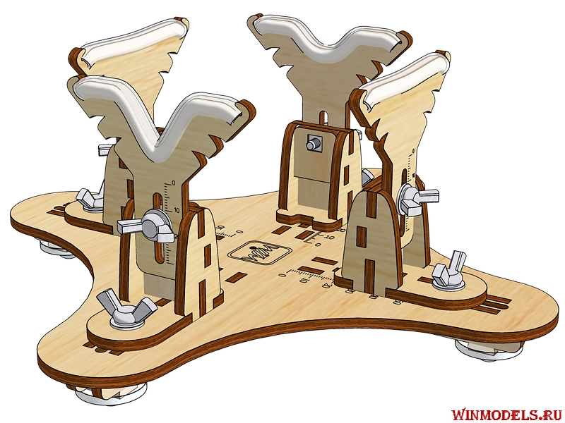 STP-01-mini Стапель для моделей самолётов (монопланы) - mini 250x250