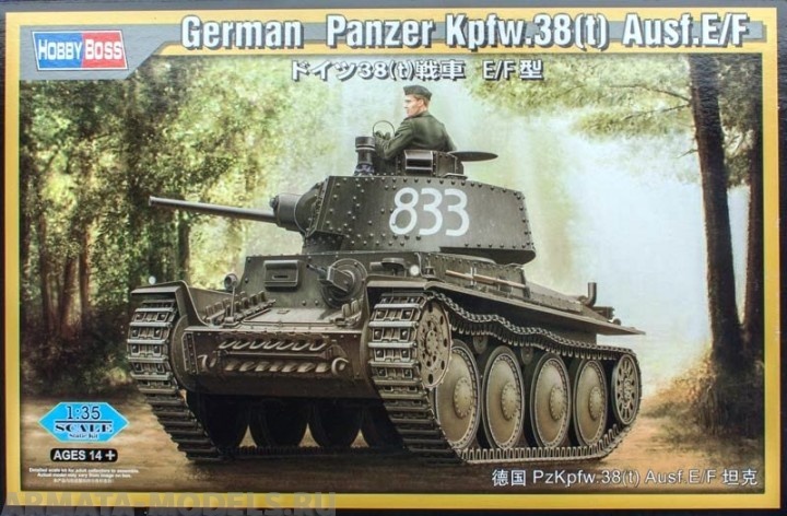 80136 German Panzer Kpfw.38(t) Ausf.E/F Hobby Boss