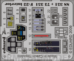 SS351 Фототравление F-22 interior S.A.For Hobby Boss