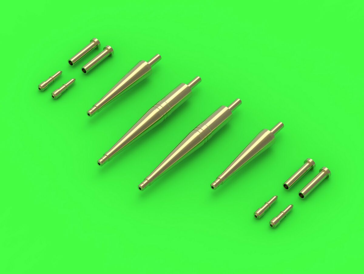 AM-48-166 Spitfire Mk.Vc - Hispano 20mm cannons in fairings and Browning .303 barrel tips (for Eduard)