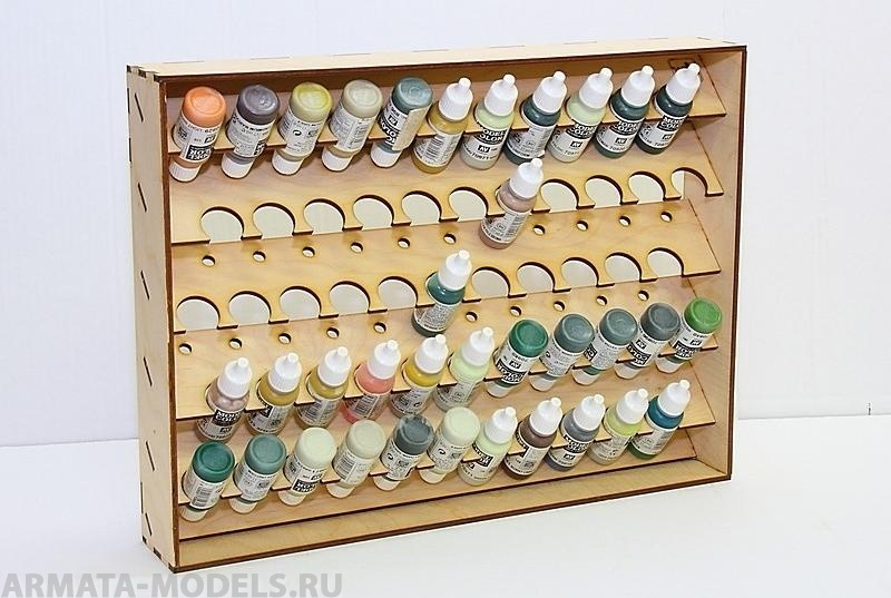 POL-26-01 Полка настольно-подвесная для баночек 26 мм.