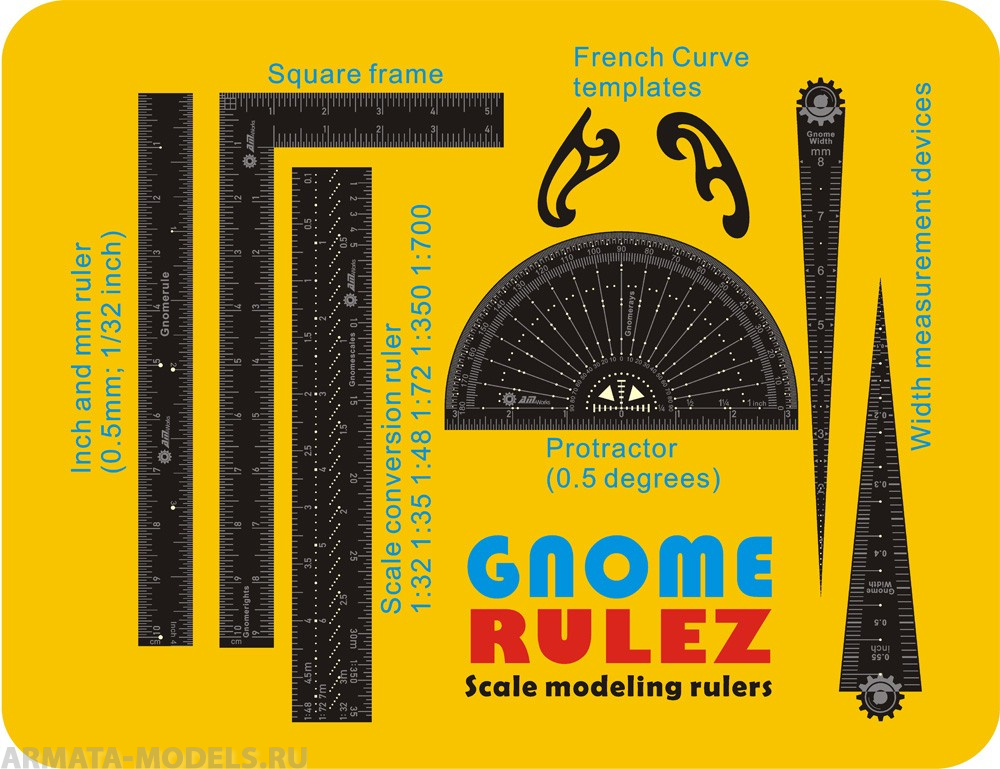 TW001 Scale Modeling Ruler Set