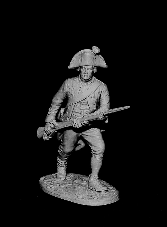 CHM-54127. Рядовой мушкетерских полков в Итальянском походе Суворова, Россия 1799 г. 54 мм. Материал - смола. Chronos Miniatures