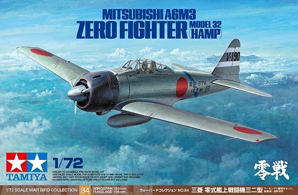 60784T Mitsubishi A6M3 Zero Fighter Tamiya