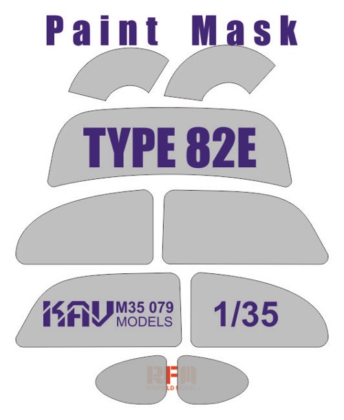 KAV M35 079 Окрасочная маска на остекление WV Type 82E (RFM 5023)