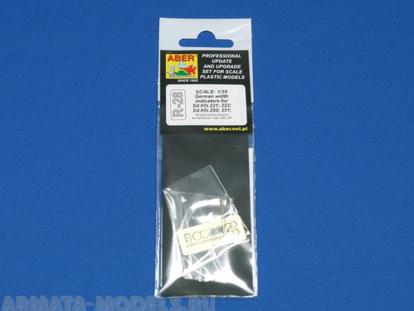 ABR-R-28  Дополнения для  German width indicator for Sd.Kfz.221; 222; 250; 251 x 4 pcs для  1/35