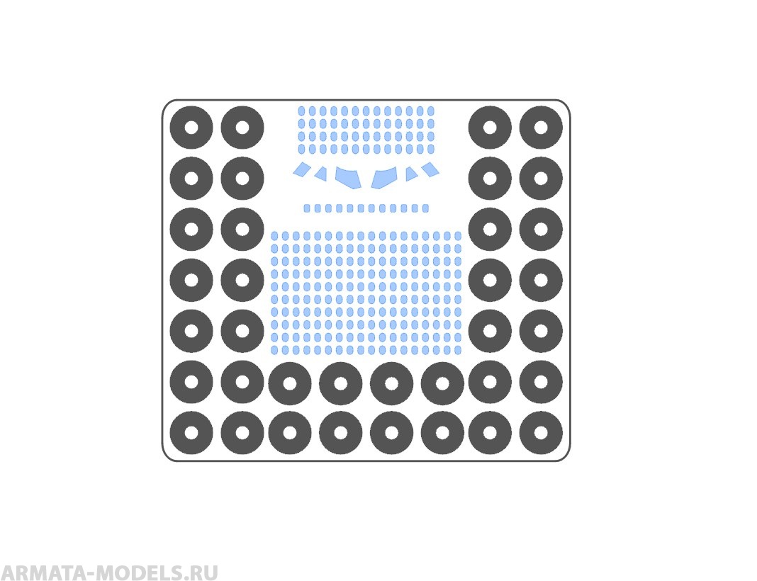 AM144109 Маска окрасочная для Boeing-747 Звезда