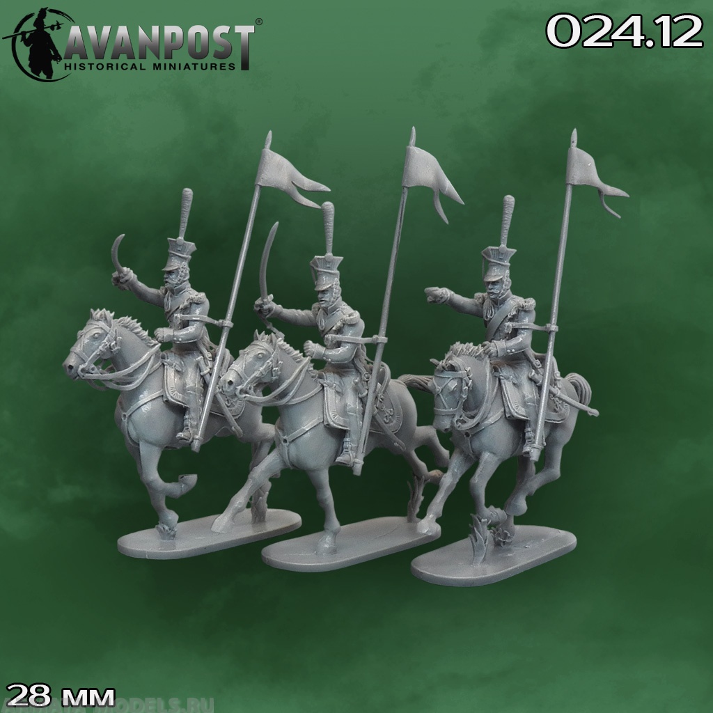 024.12АП Русская кавалерия: уланы, 2-я линия (1810-1814) Аванпост