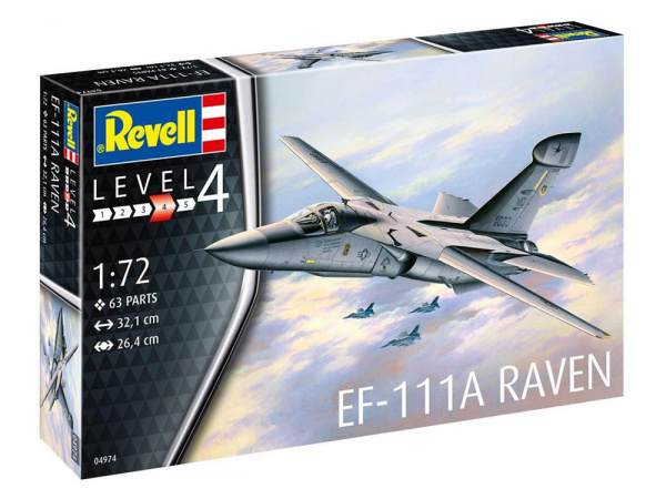 64974RE Набор Самолёт радиоэлектронной борьбы EF-111A Raven Revell