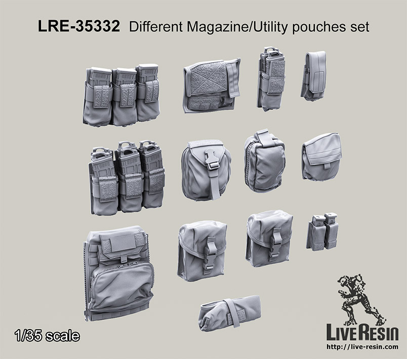 LRE-35332 Different Magazine/Utility pouches set