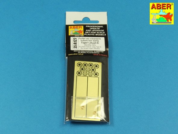 ABR-35-A127  Дополнения для  Feifel air cleaners tubes for early Tiger I, Ausf.E (Sd.Kfz.181) для Dragon, Rye Field, Tamiya models 1/35
