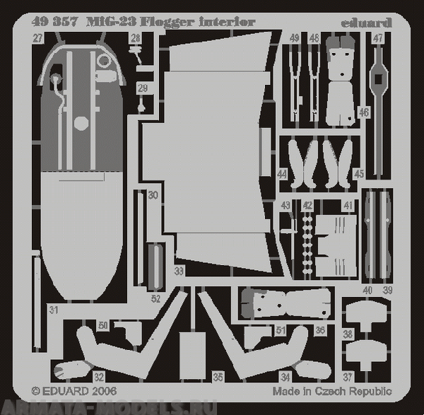 49357ED MiG-23 Flogger B interior