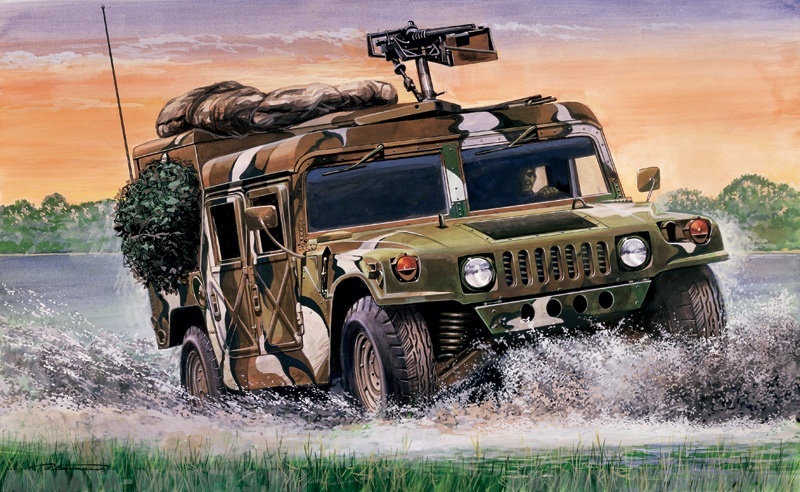 249ИТ Автомобиль Хаммер M998 Desert Patrol Italeri