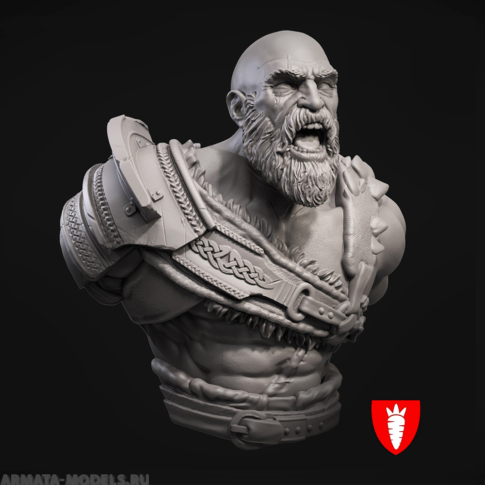 BC-002 Декоративная фигурка из пластика Barbarian Bust 1/10