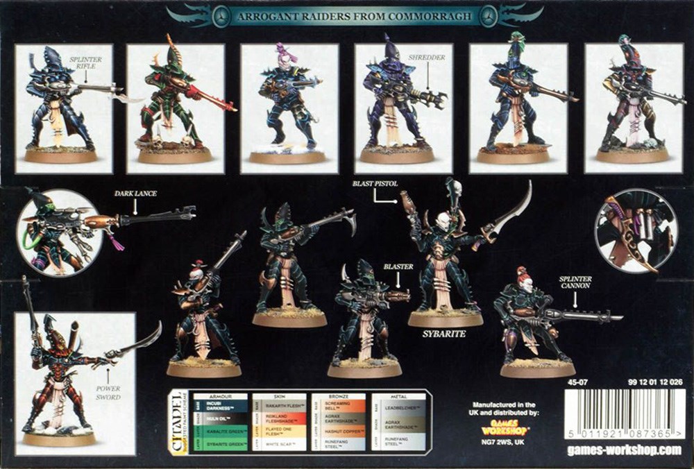 45-07 Набор: Воины-Кабалиты Друкари (Drukhari Kabalite Warriors) (2021)