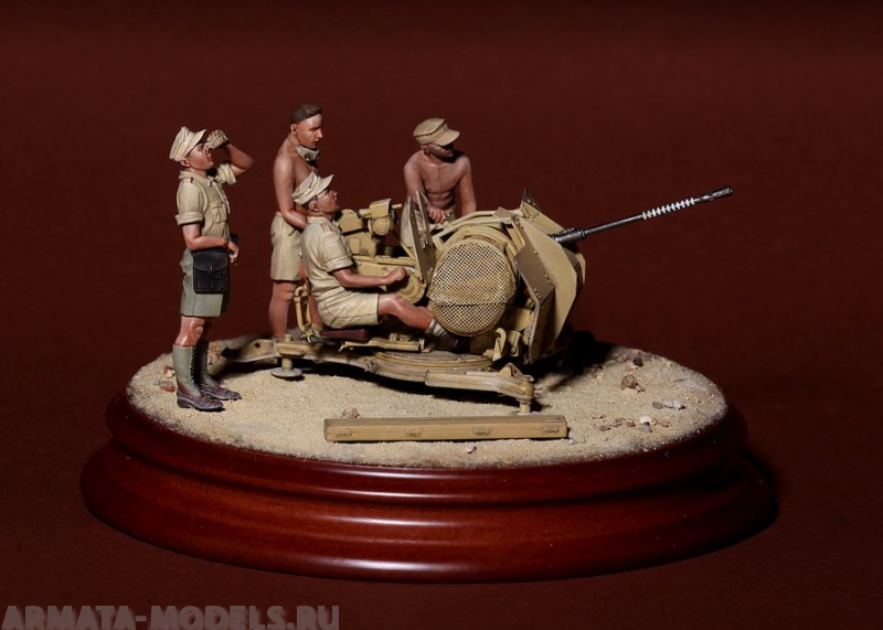 SOGA-5 DAK crew for 2 cm Flak 38. SOGA Miniatures