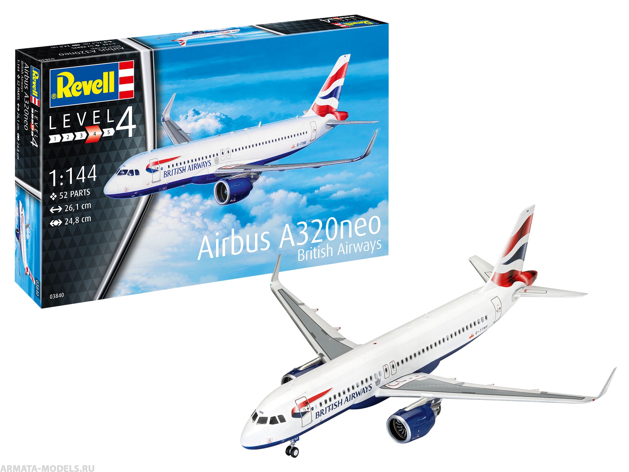 03840RE Airbus A320 neo British Airways Revell