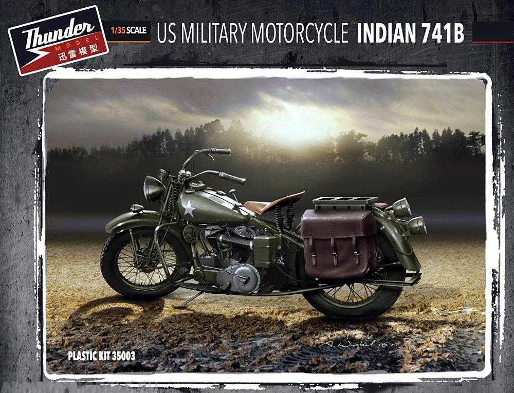 TM35003 US Military Indian 741B (2 kits in box) Thunder Model