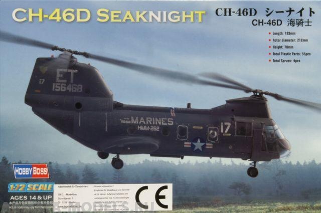 87213 Вертолет  CH-46D  SEA KNIGHT 1/72 Hobby Boss