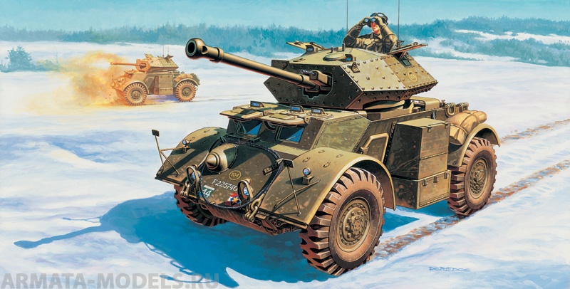 6478ИТ Бронемашина Staghound Mk.III Italeri