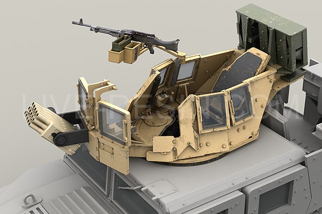 LRE35231 Бронированная башня для бронетехники Корпуса Морской Пехоты США MCTAGS