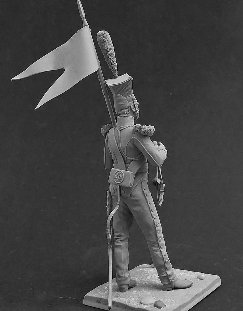 CHM-54143(M). Рядовой уланских армейских полков, Россия 1809-14 гг. 54 мм. Материал – белый металл Chronos Miniatures