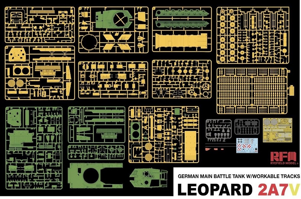 RM-5109 Сборная модель GERMAN LEOPARD 2A7V MAIN BATTLE TANK Rye Field Model (RFM)