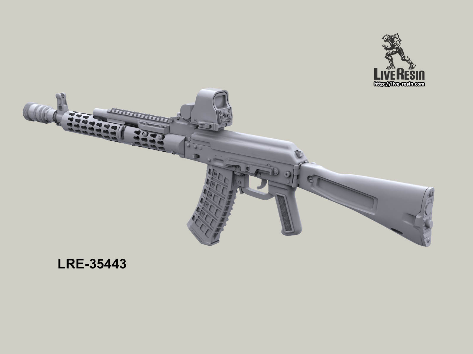 LRE35443 Российское современное штурмовое оружие - автоматы, набор - 4, 6 шт Live Resin