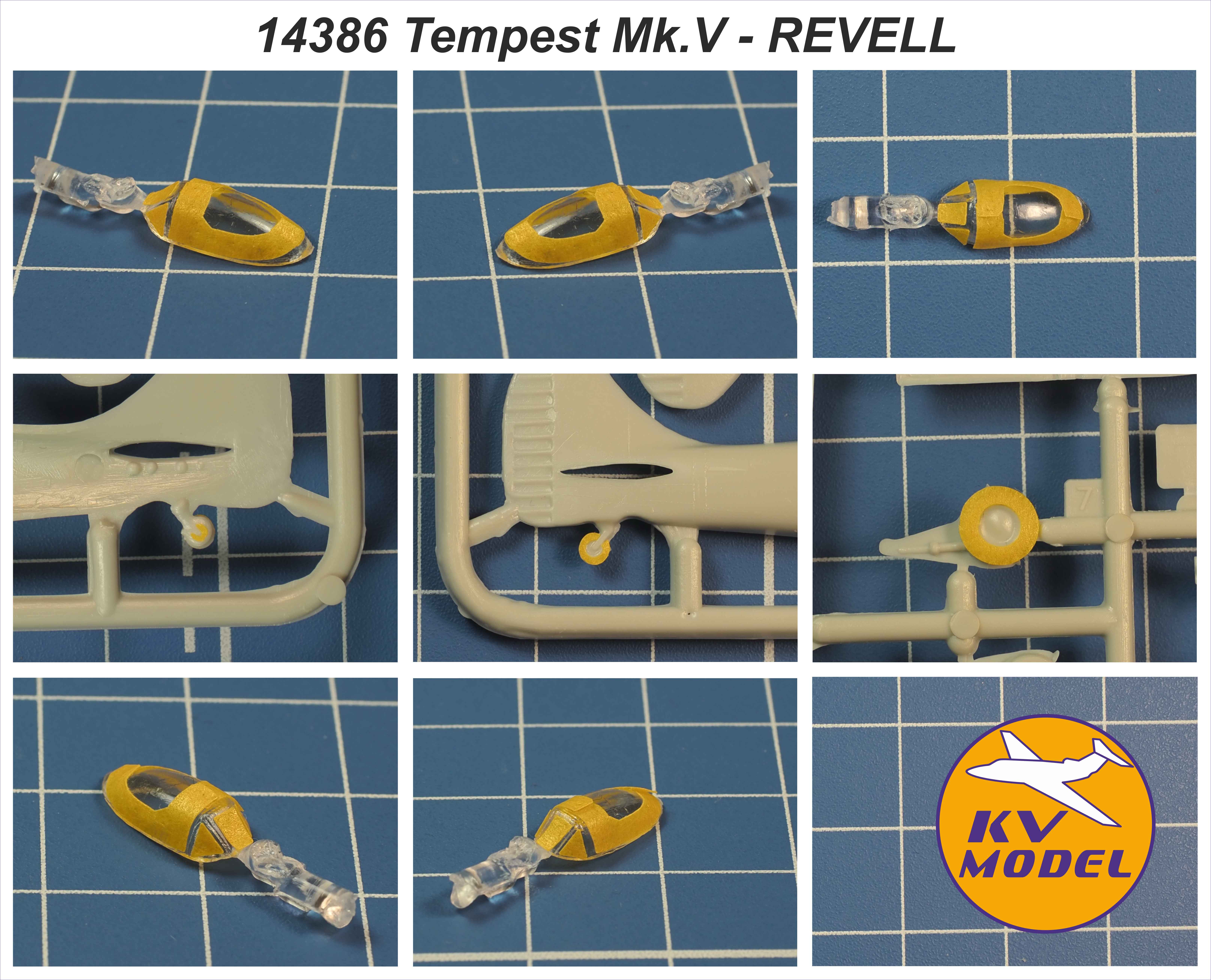 14386KV Окрасочная маска Tempest MK.V (REVELL #4038, #H-1016, #04915) + маски на диски и колеса