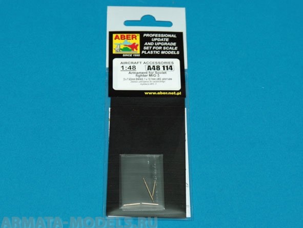 ABR-A48-114  Дополнения для  Armament for MIG-3 для  1/48