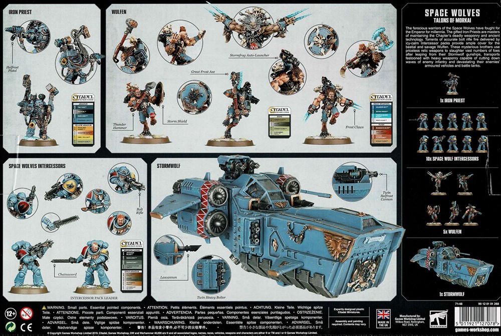 71-48GW Набор Космические волки. Когти Моркаи (Space Wolves Talons Of Morkai)