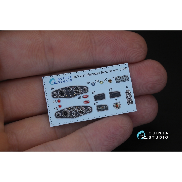 QD35021 3D Декаль интерьера кабины для Mercedes-Benz G4 W31 (для любых моделей)