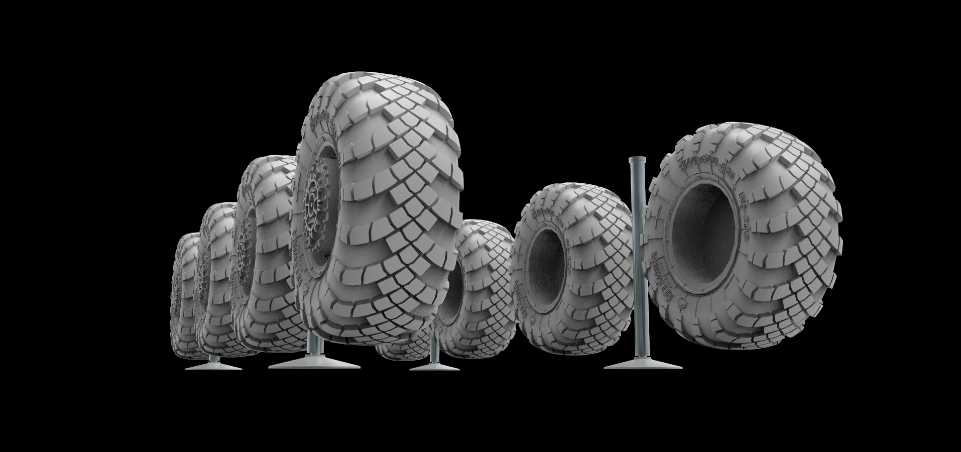 AM7306 Колеса для С-400 без нагрузки, 1/72