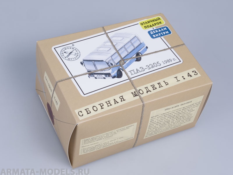 4002KIT Сборная модель Городской автобус ПАЗ-3205, 1989 г. Start scale models (SSM)