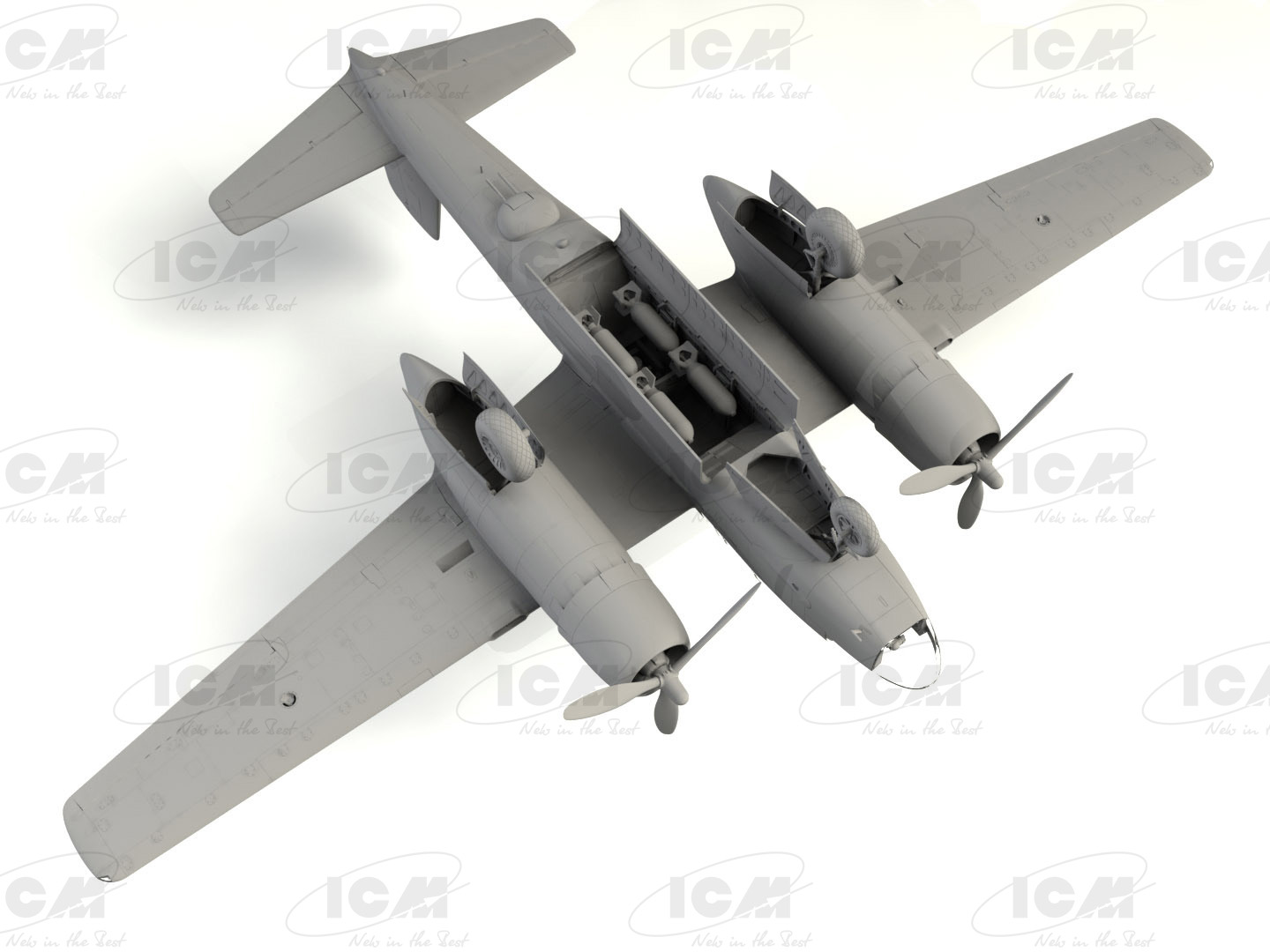 48283 A-26С-15 Invader, Американский бомбардировщик II МВ ICM