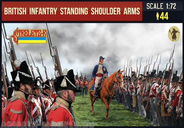 72202ST Фигуры British Infantry Standing Shoulder Arms Strelets