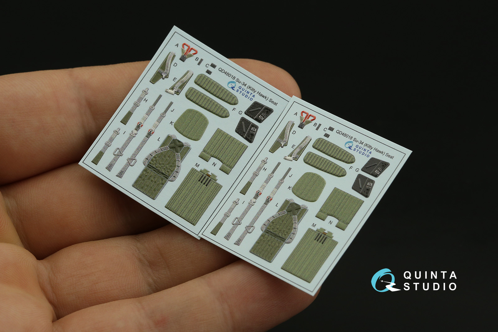 QD48018 3D Декаль интерьера Су-34 (KittyHawk)