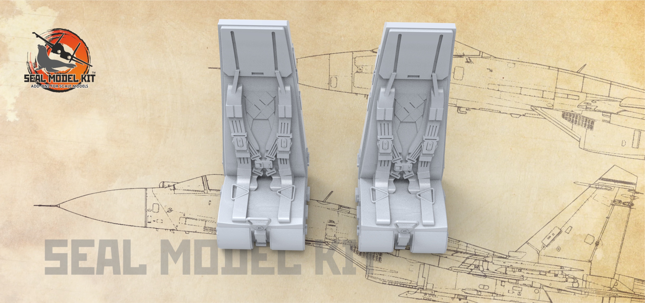 smk48046 Детализированные кресла для Ка-52 ( Не для свободной продажи )