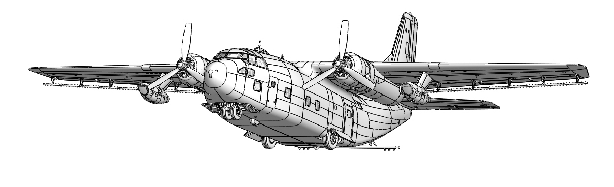 Rod057 Самолет Fairchild C-123K/UC-123K Roden
