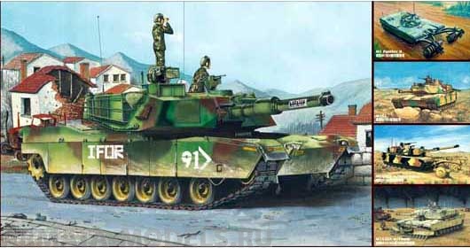 01535 Танк  М1А1/А2 Абрамс (5 в 1) Trumpeter