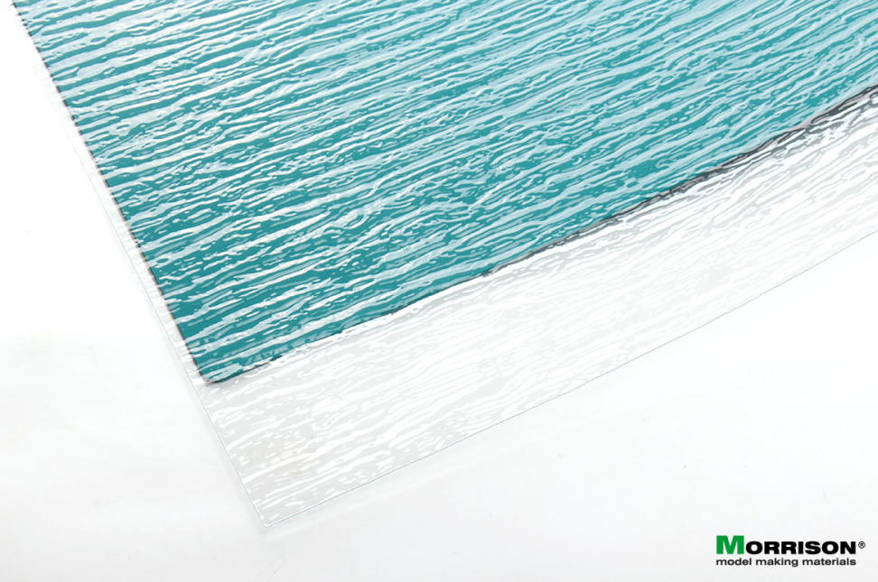041tov002 Океанский бриз - объемная прозрачная текстура для имитации воды (Лист А3- 28см.х38см.)