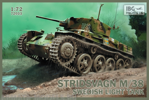 IBG72033 Танк Stridsvagn M/38 Swedish light tank IBG models