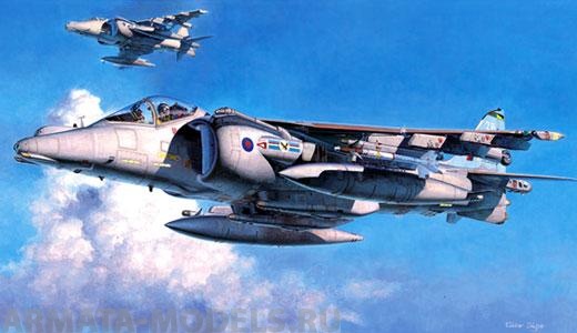 07236 Самолет HARRIER GR Mk.7 ROYAL AIR FORCE Hasegawa