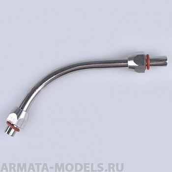 8117 Переходник гайка M12x1 - трубка - гайка M12x1 (головка компрессора 1203 II - ресивер) комплект с прокладками