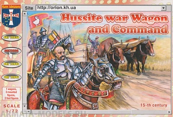 ORI72039 Фигуры Hussite War Wagon and Command 1/72